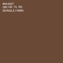 #6A4A37 - Shingle Fawn Color Image